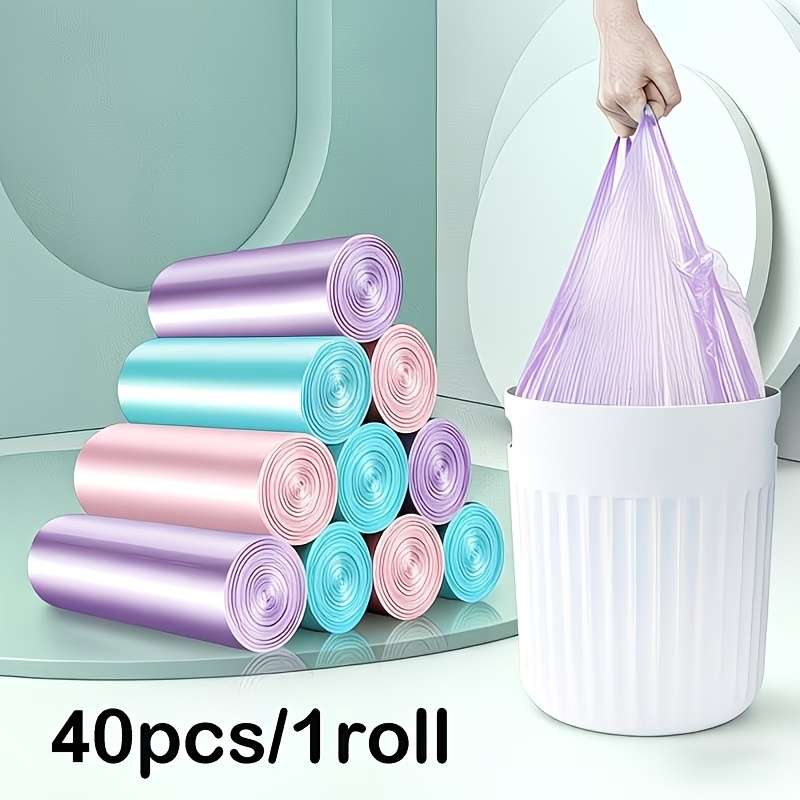 Trash Bag40 Pieces1 Roll In Blue