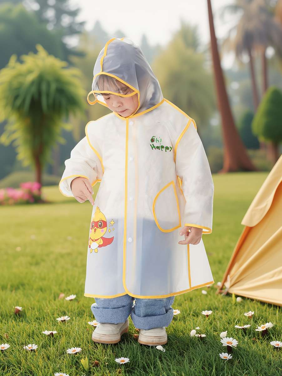 Raincoat White Size M