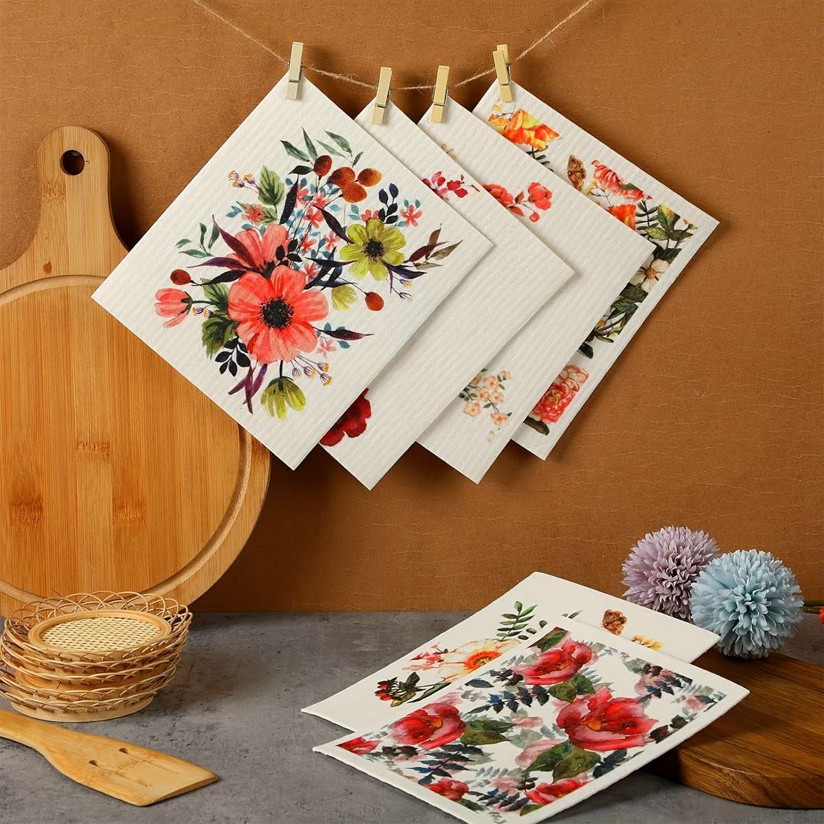 Rag Style Fruit Set Of 3