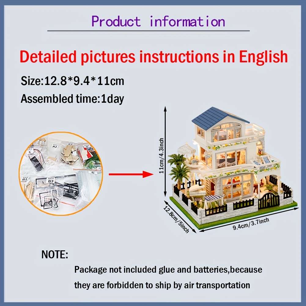 Building Toy Architectural Model Toy Set Style Blue