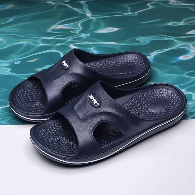 Men Slippers Summer Style Grey Size Uk 7