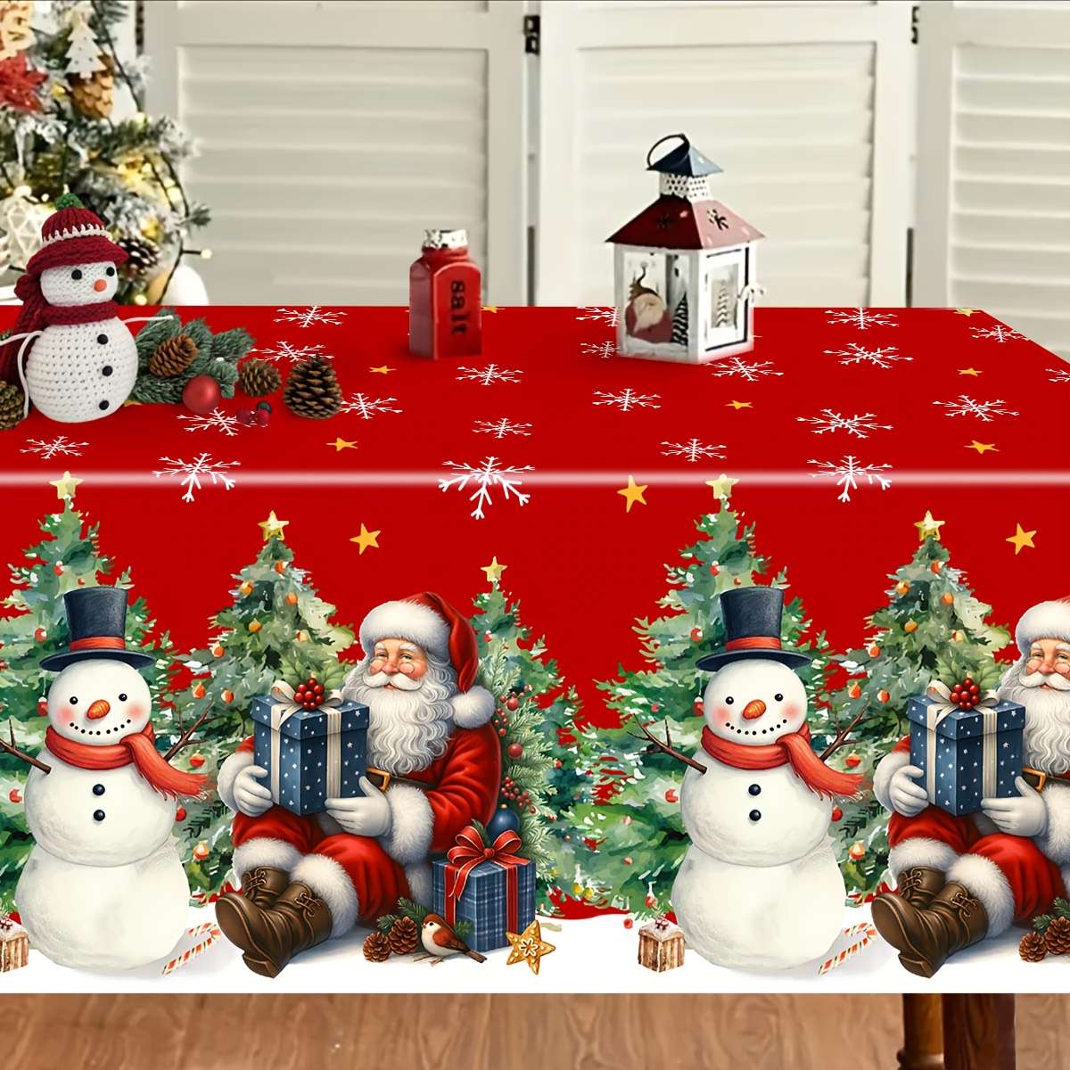Christmas Tablecloth Quantity 2Pcs