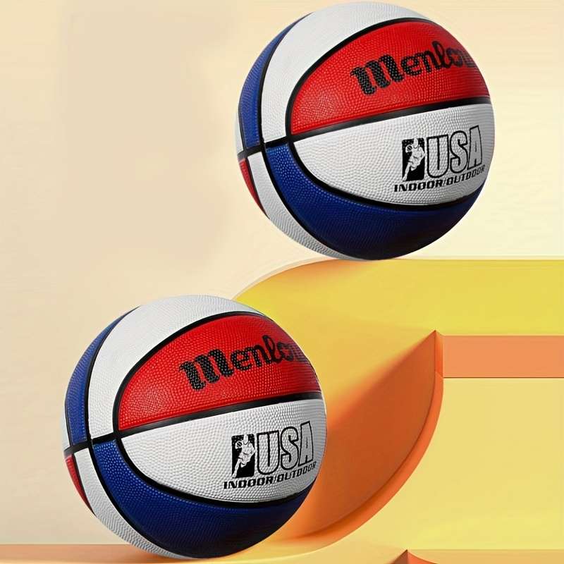 Basketball Color Red White And Blue No 7 Ball Standard Size