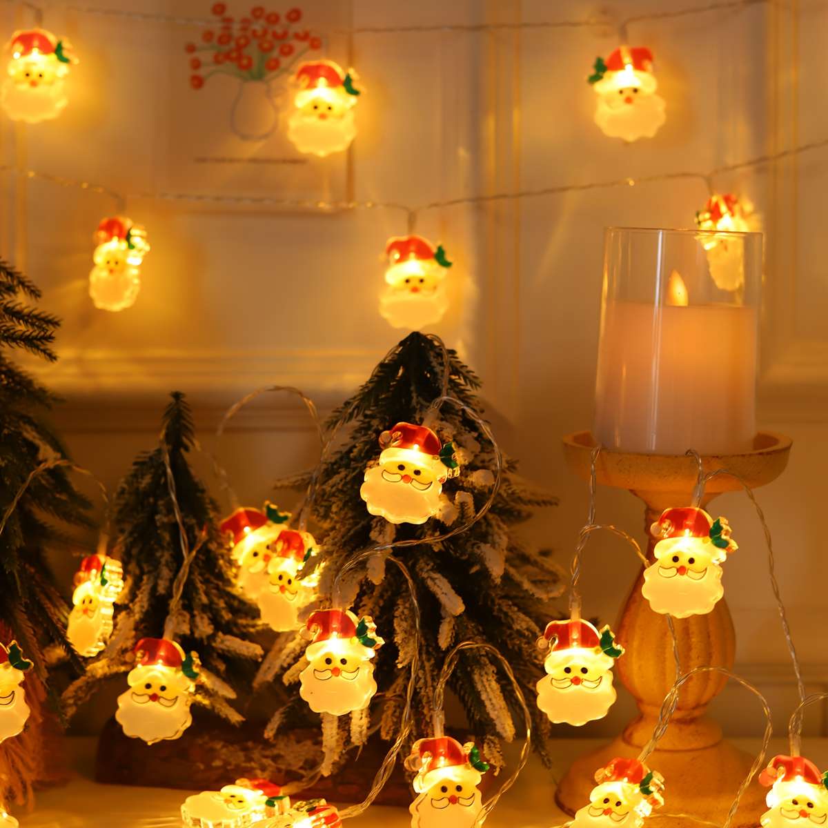 Christmas Lights Santa Claus 1.5M 10Led