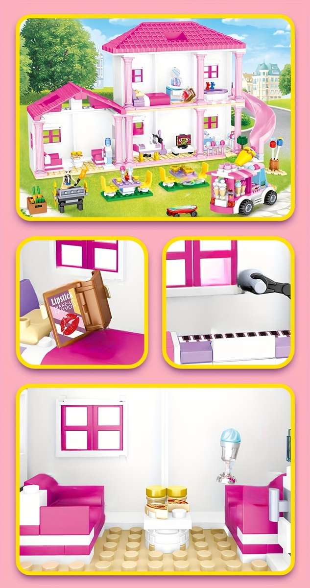 Building Toy Architectural Model Toy Set Quantity 1142Pcs