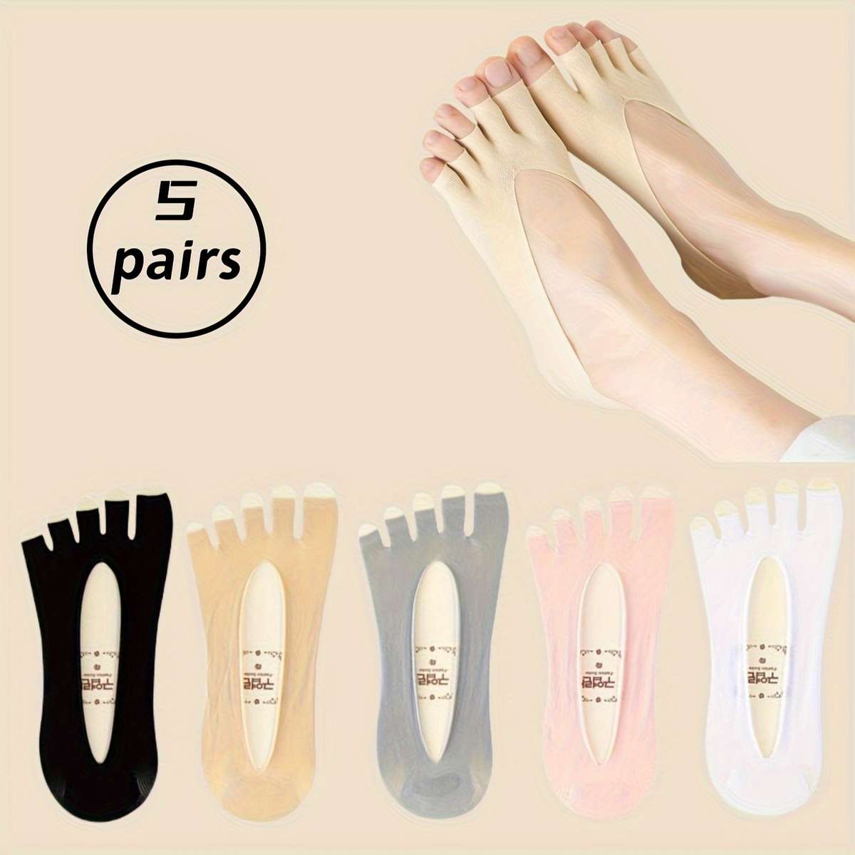 Women S Socks Color 5 Pairs Black Size Onesize