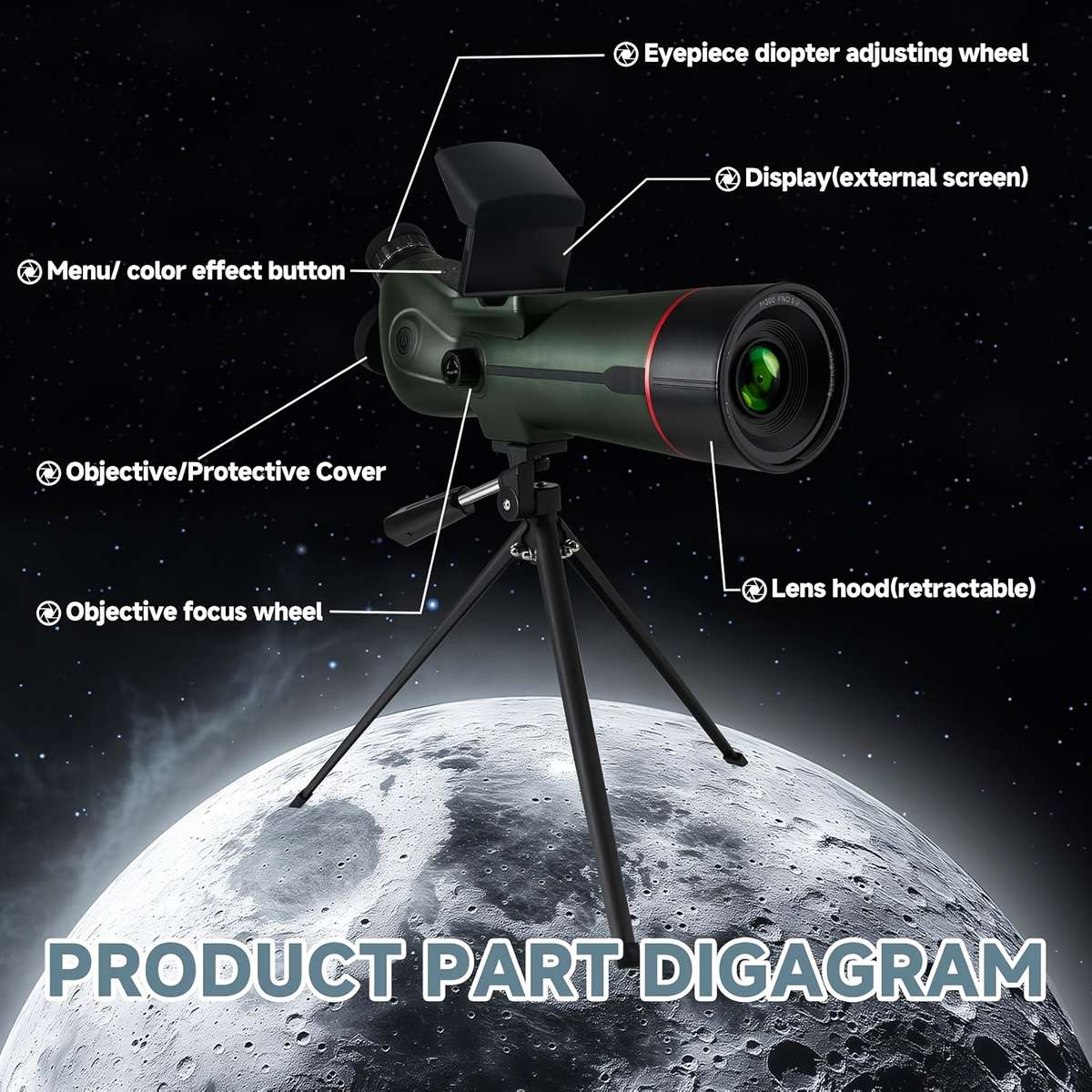 Telescope Color Green