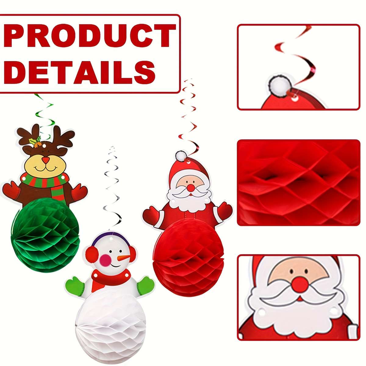 Christmas Decorations Style Christmas Quantity 6Pcs