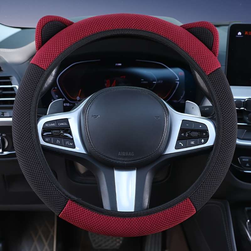 Car Steering Wheel Cover Red+White