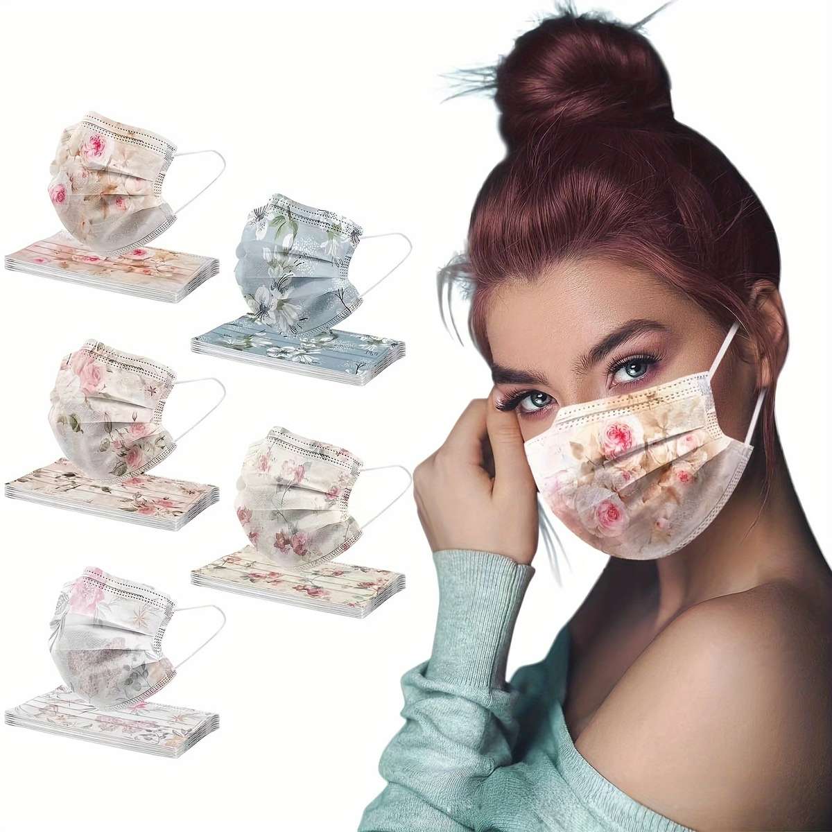Face Masks Color 5 pieces no repeating styles