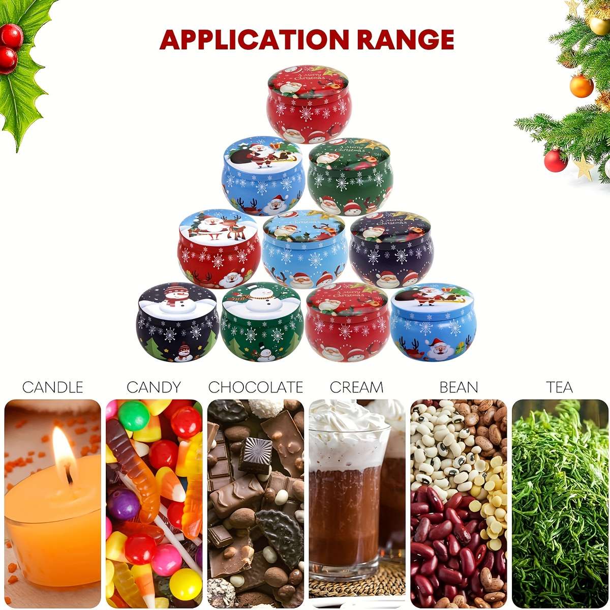 Christmas Gift Boxes Color Polychrome Quantity 9Pcs