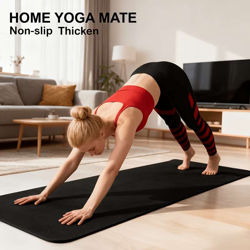 Yoga Mat 0.3Cm Model 2Piece SetGrayPortable Strap