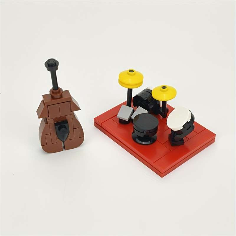 3D Puzzle Musical Instrument Model Style Drums And Cello