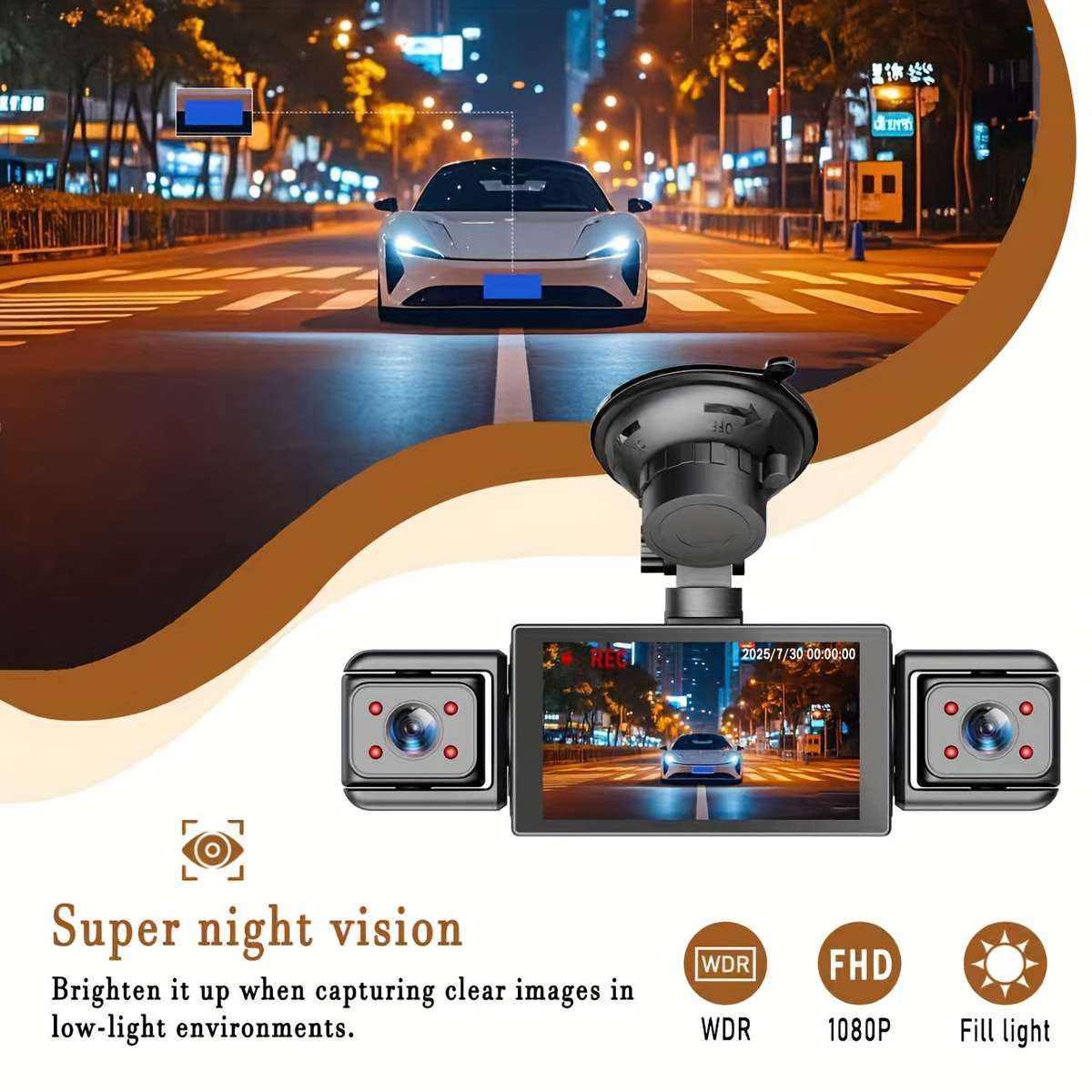 Dashcam Model F100 Add 64Gb Card