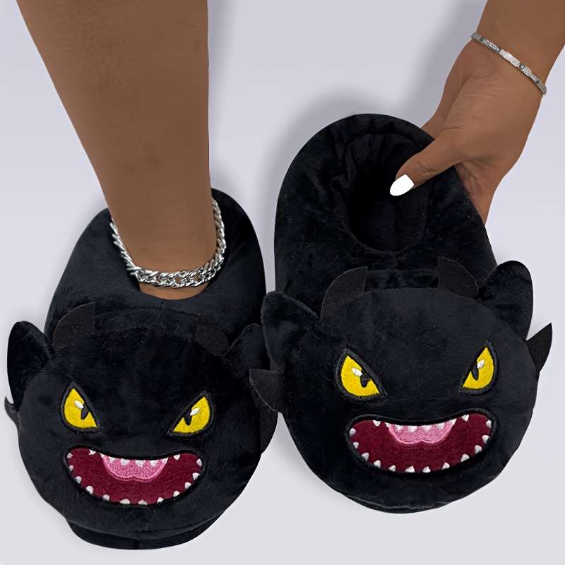 Cotton Slippers Color Black Sizeuk 6.5