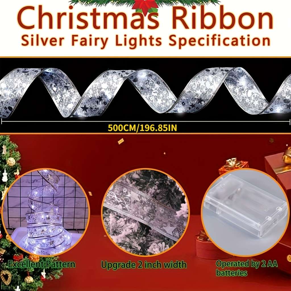 Christmas Lights Silvery Size 5 Meters