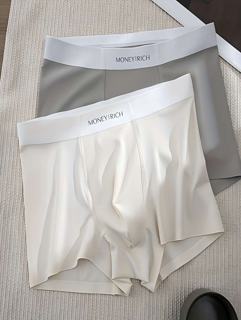 Mens Underwear Color 2Pcs Random Mixed Colors Sizem