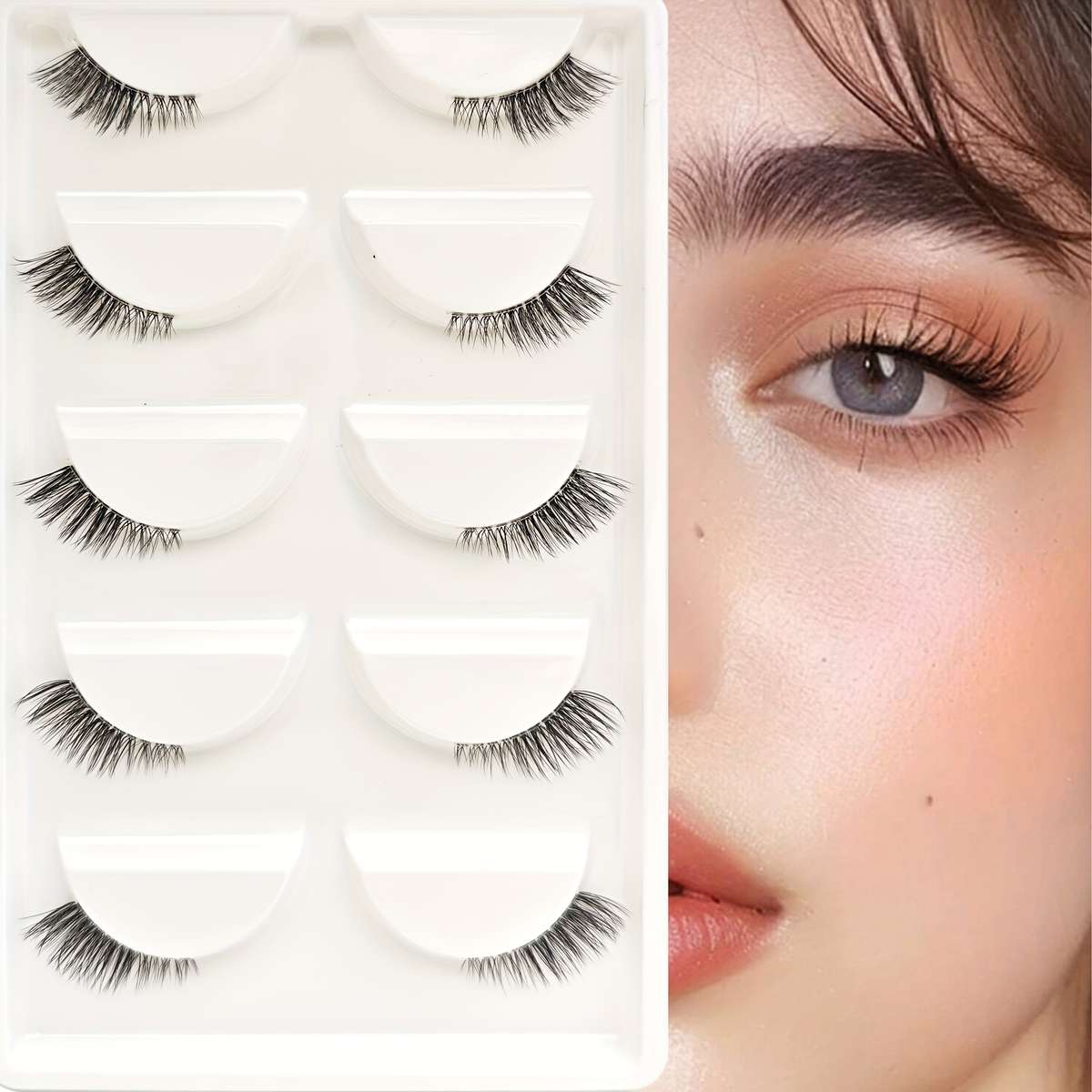 False Eyelashes Model Yh 801 5 White