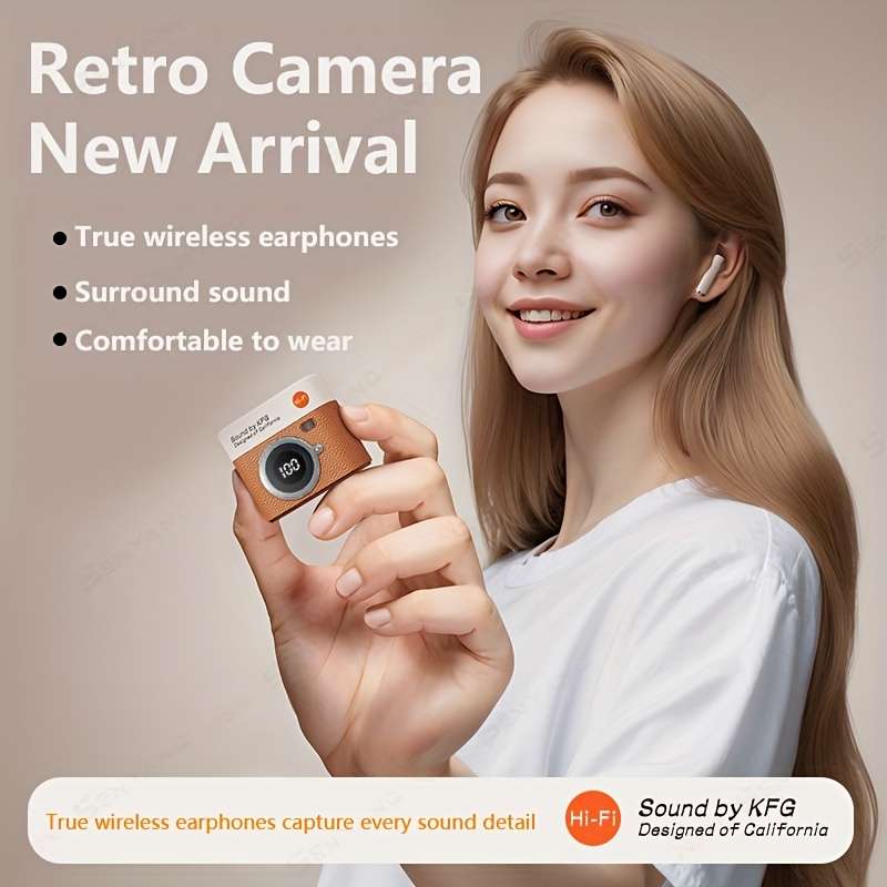Rechargeable Wireless Earbuds Headphones Headset