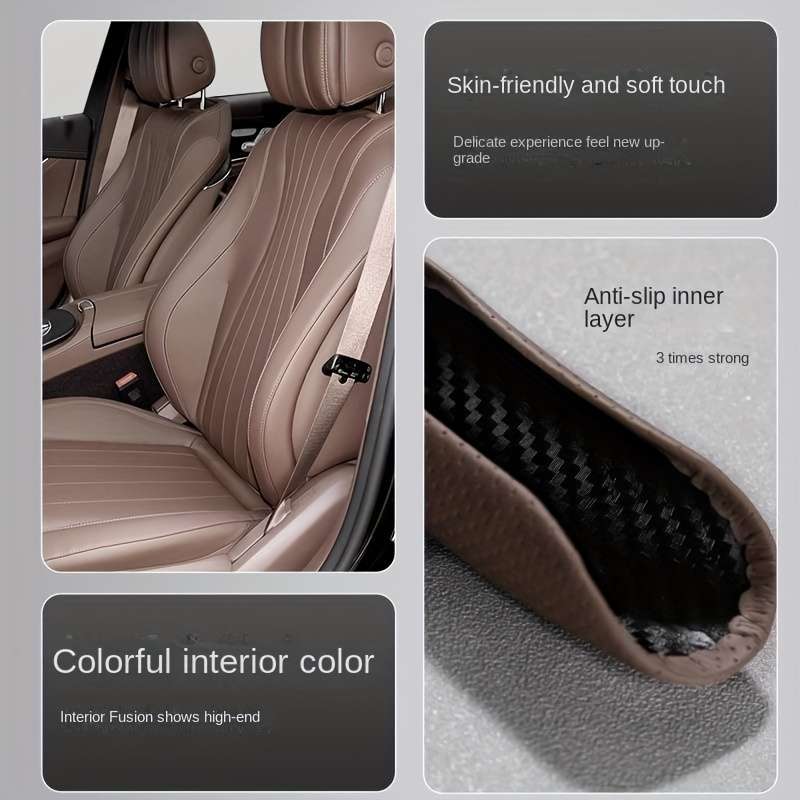 Car Steering Wheel Cover Coffee