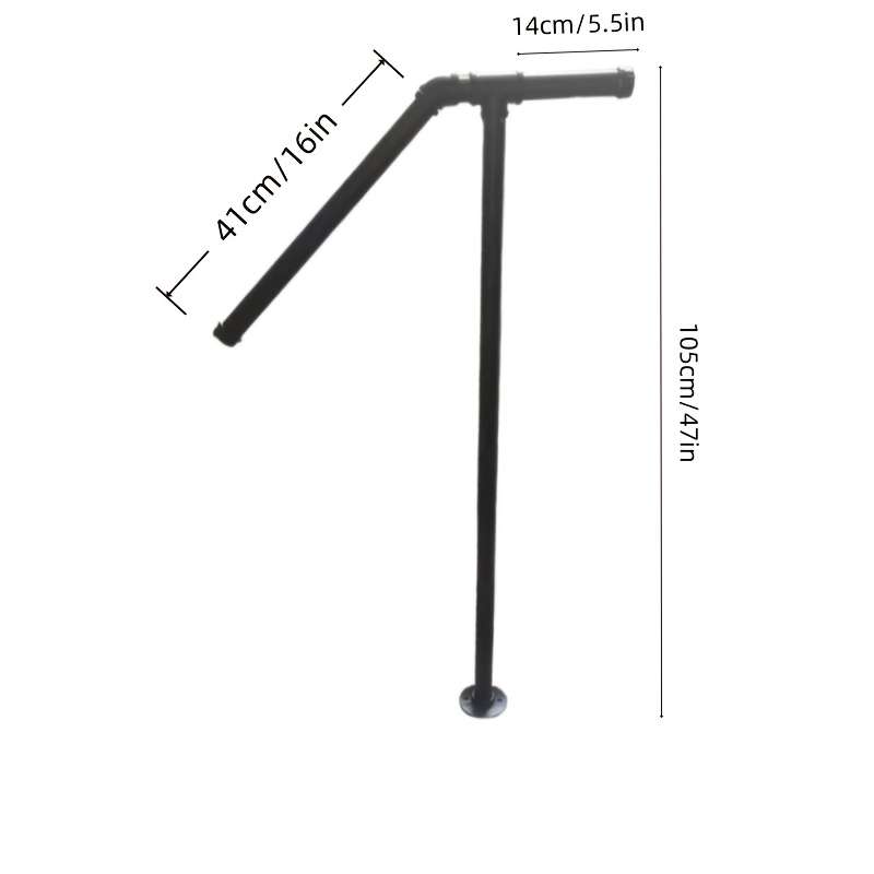 Handrail Color Black 2Pcs