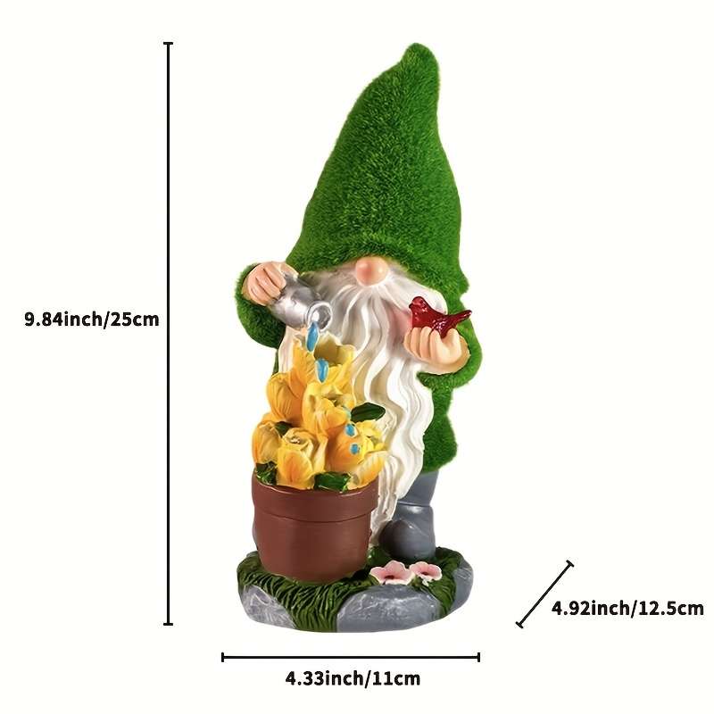 Plush Goblin Figurine With Magic Liquid Glowing Effects Resin Outdoor Tale