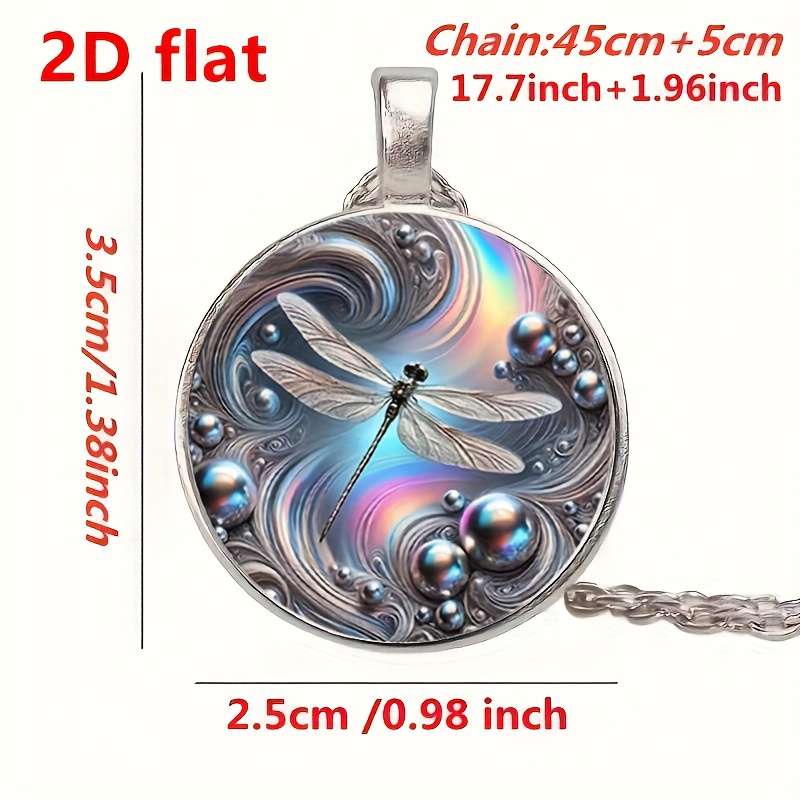 Handcrafted Plated Elegant Dragonfly Pendant