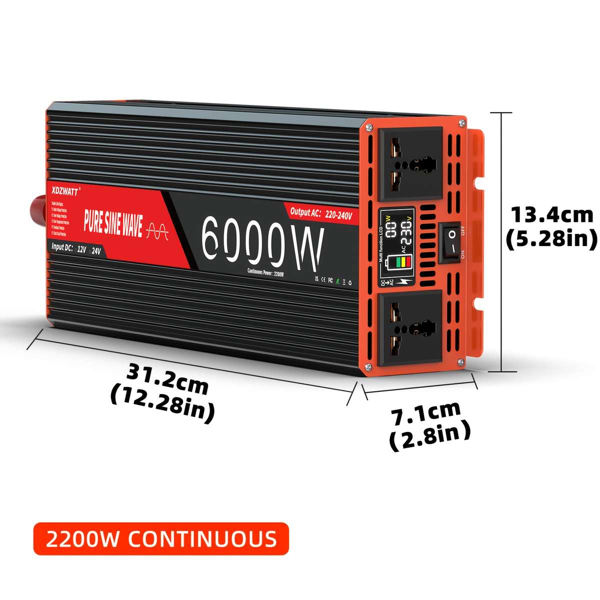 Inverter Style 12V 6000W