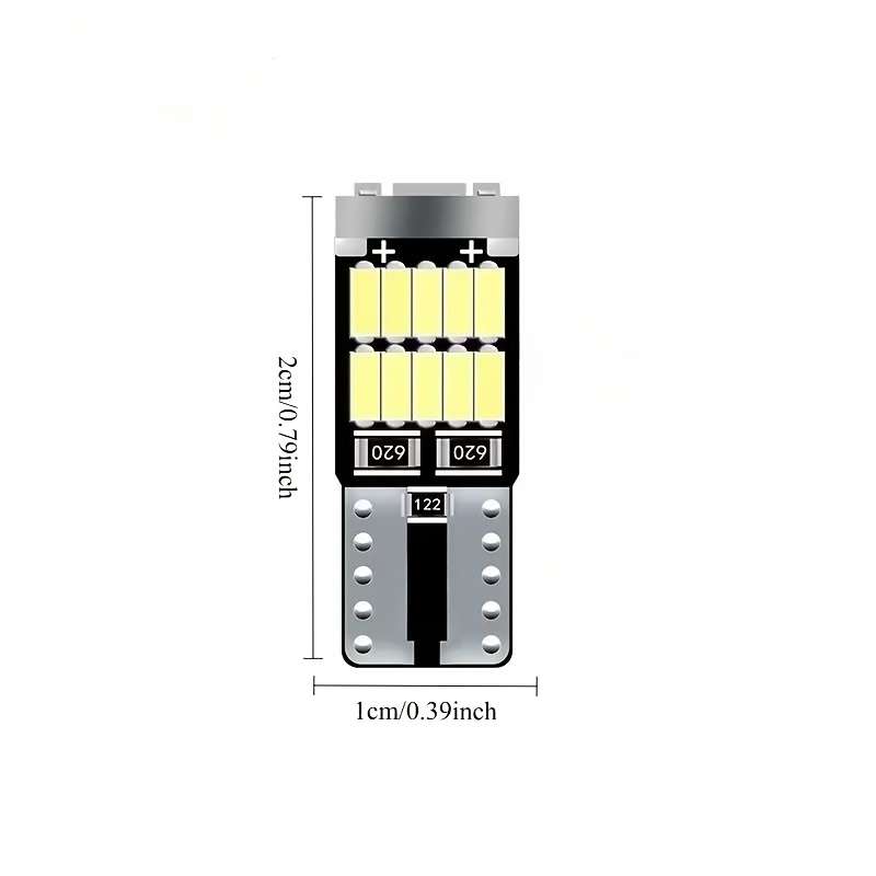 Car Lights Color White Storage 6Pcs