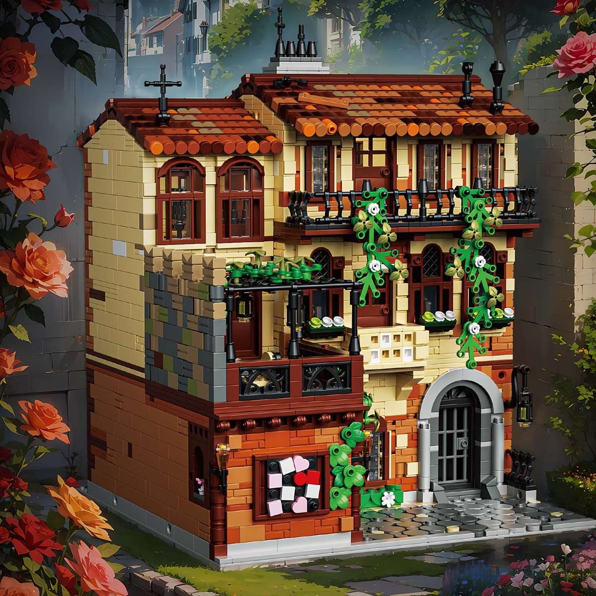 Building Toy Architectural Model Toy Set Style 36002 Balcony