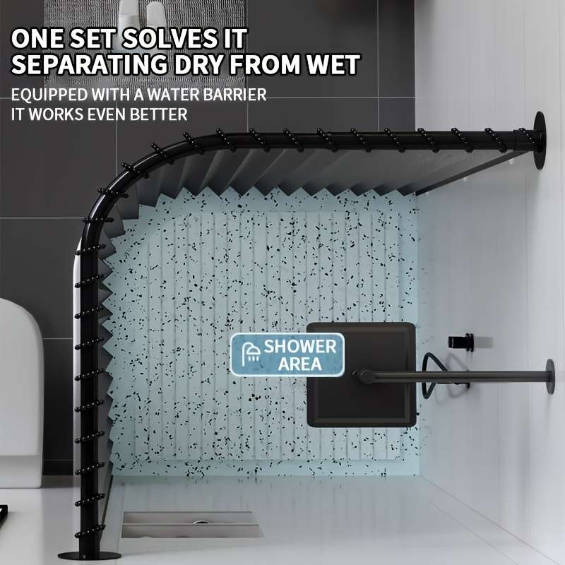 Waterproof Shower Curtain Color Oatmeal Color Size 150.01*200.0 Cm