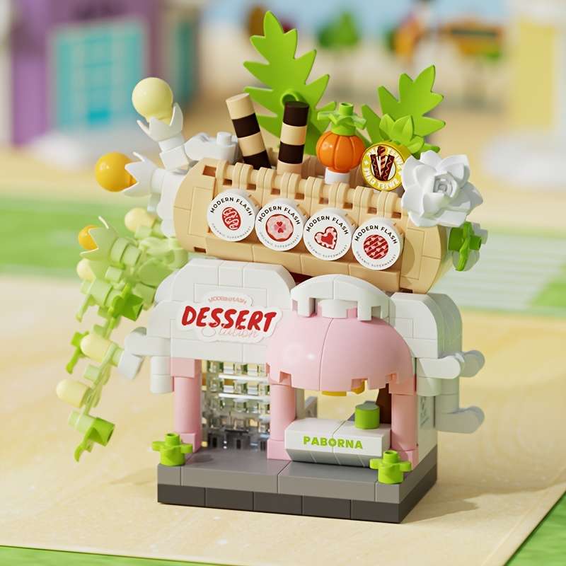 3D House Model Ornaments Style Bakery