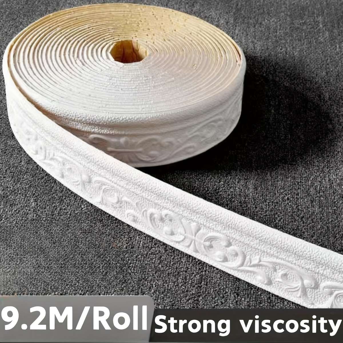Premium Waterproof Table Wrap 443 color Gray size Length9.2m x Width7.8cm