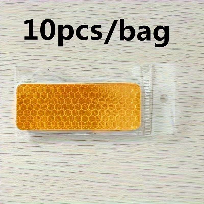 10pcs Yellow Car Night Safety Warning Collision Prevention Waterproof Night Light