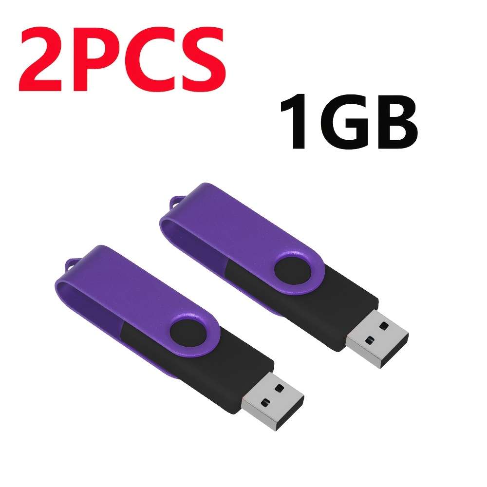 Usb Flash Drive Color Purple Items 1Gb 2Pcs