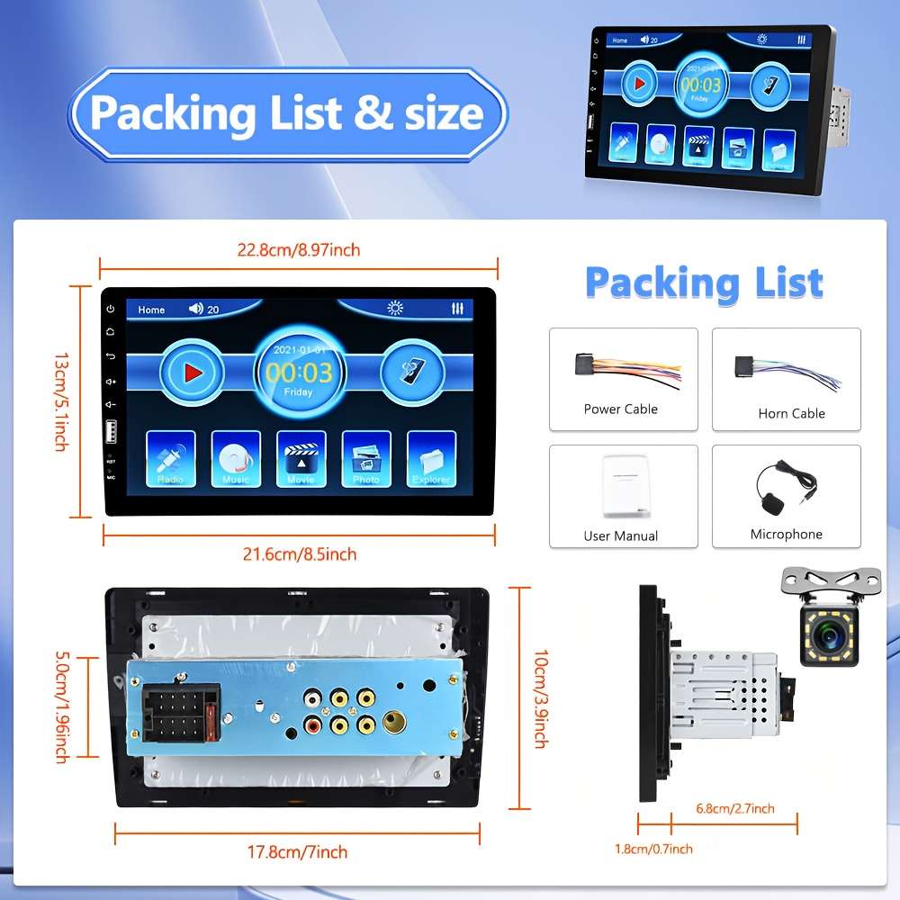 Car Audio  Entertainment System Items With Microphone