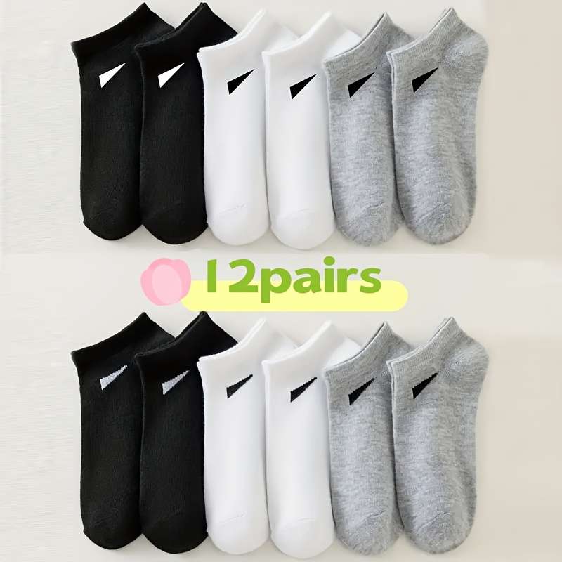 Women S Socks Color 12 Pairs Of White