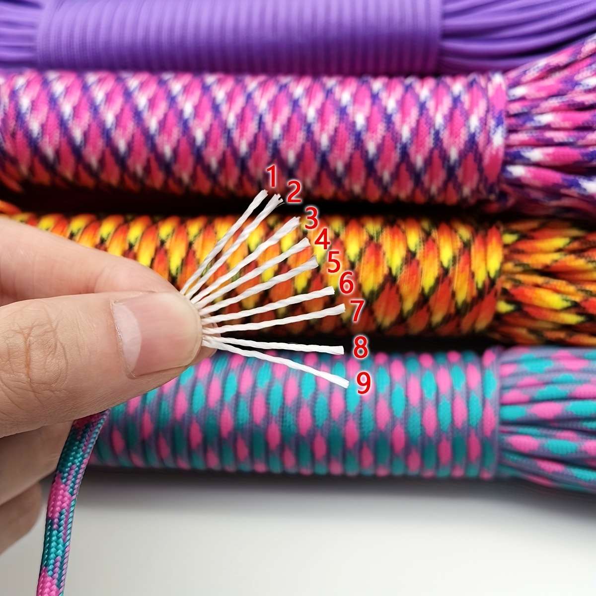 Professional Durable 9 Strand Rope 10 Meters In 4mm Thick Outdoor Camo 6 100ft