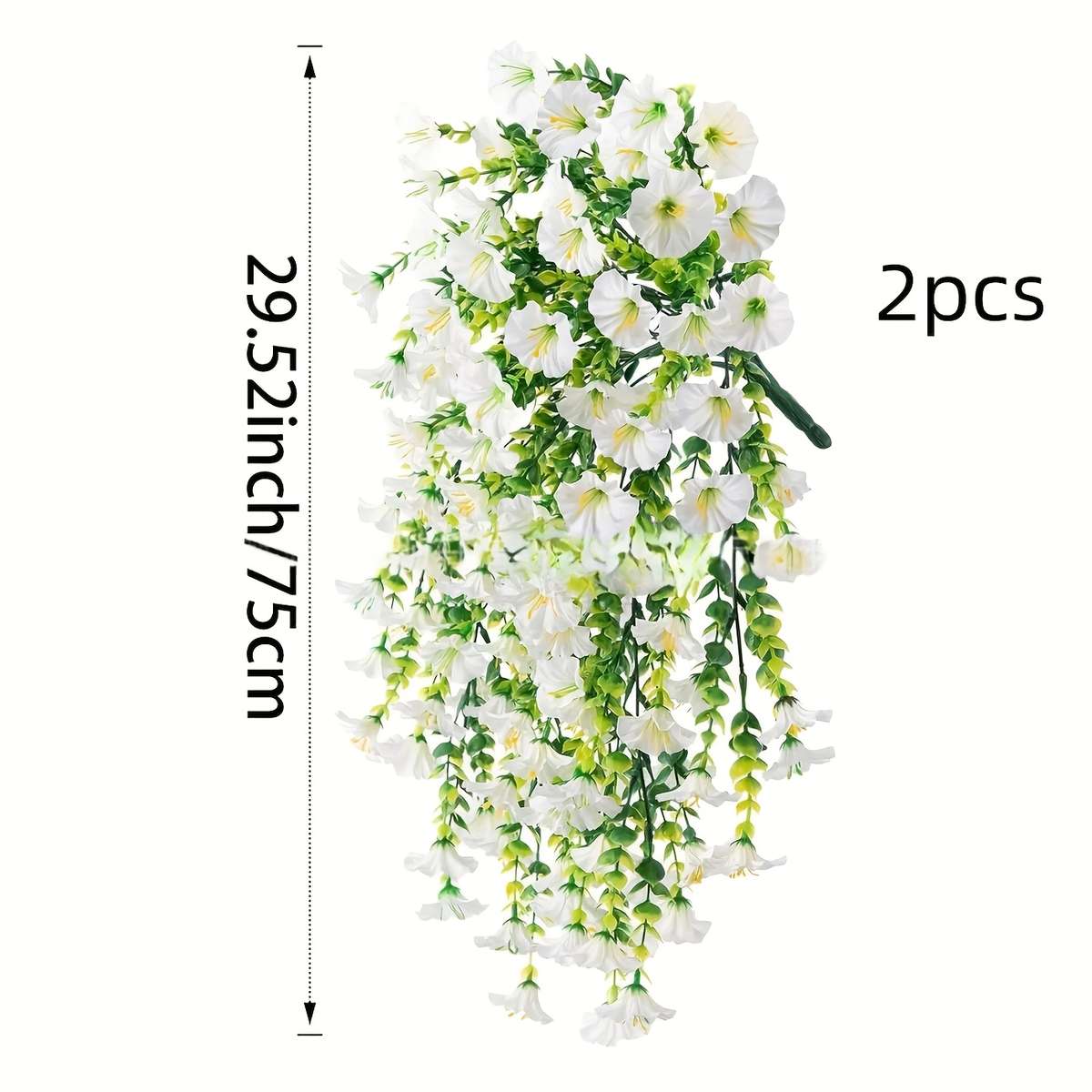 Simulated Flower Quantity 2Pcswhite