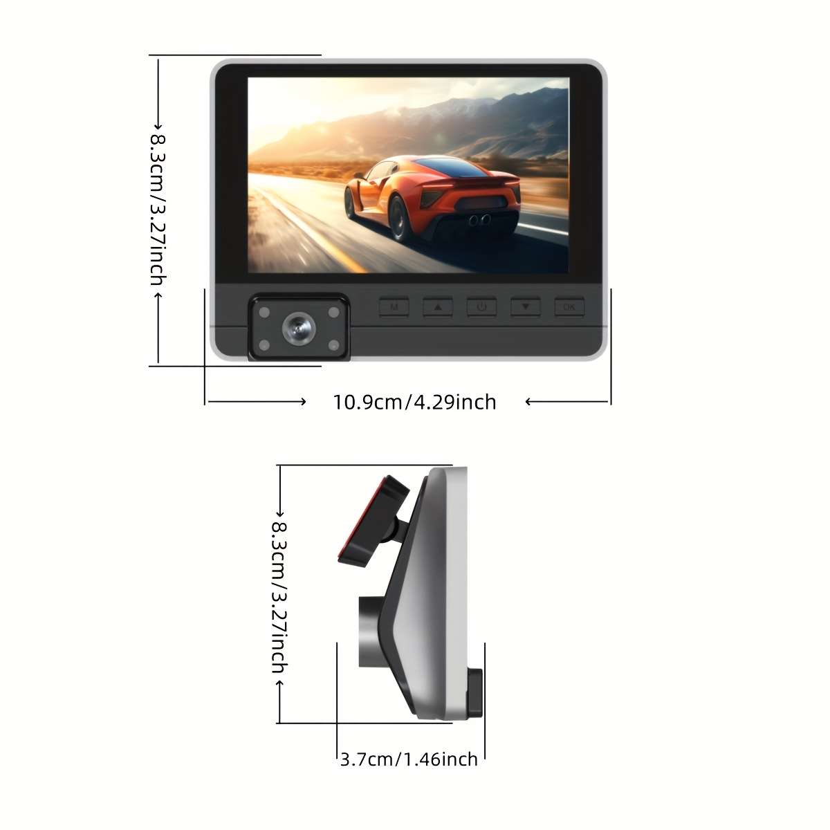 Dashcam Color Black With 32G Memory Card