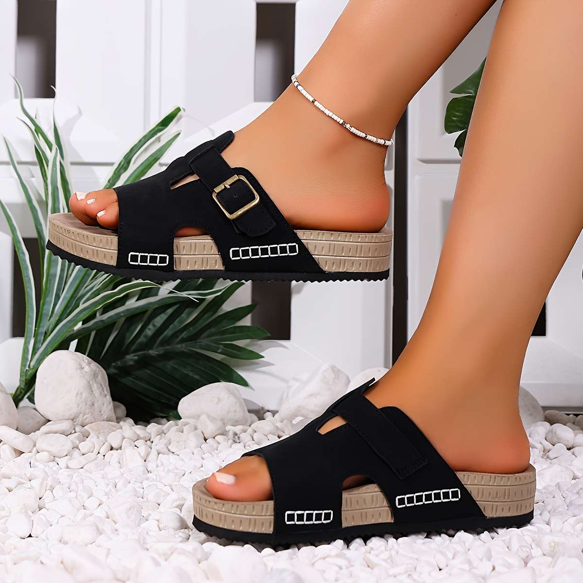 Sandals Color Black Size Uk 6