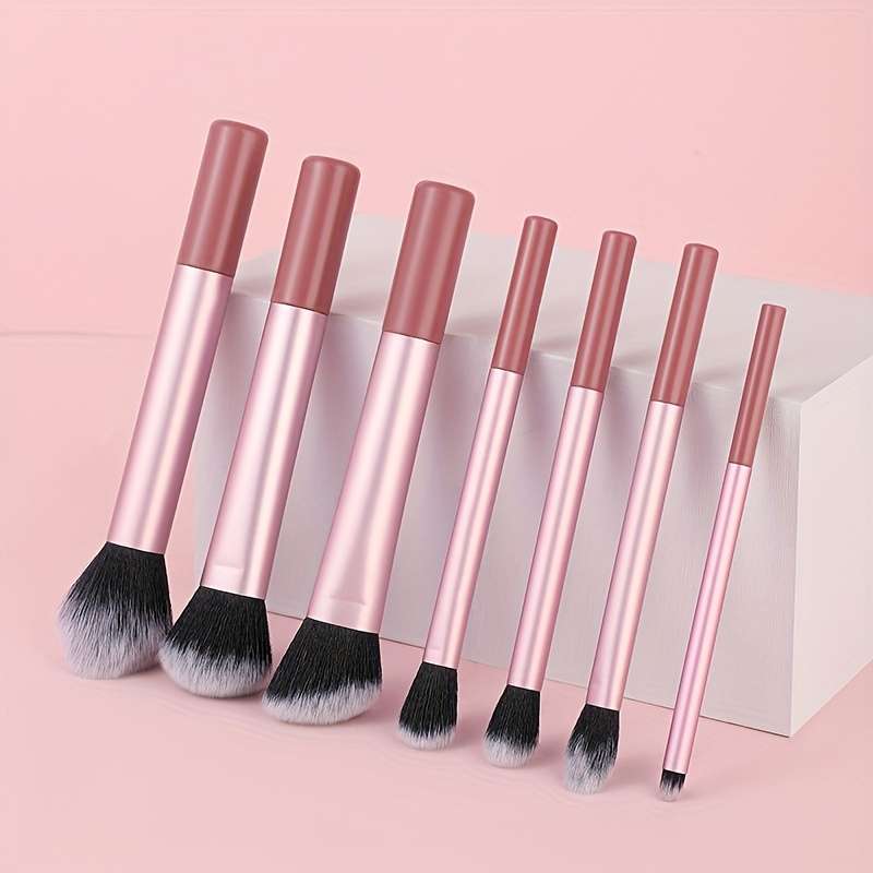 Makeup Brush Set Color 7Pcs Orange