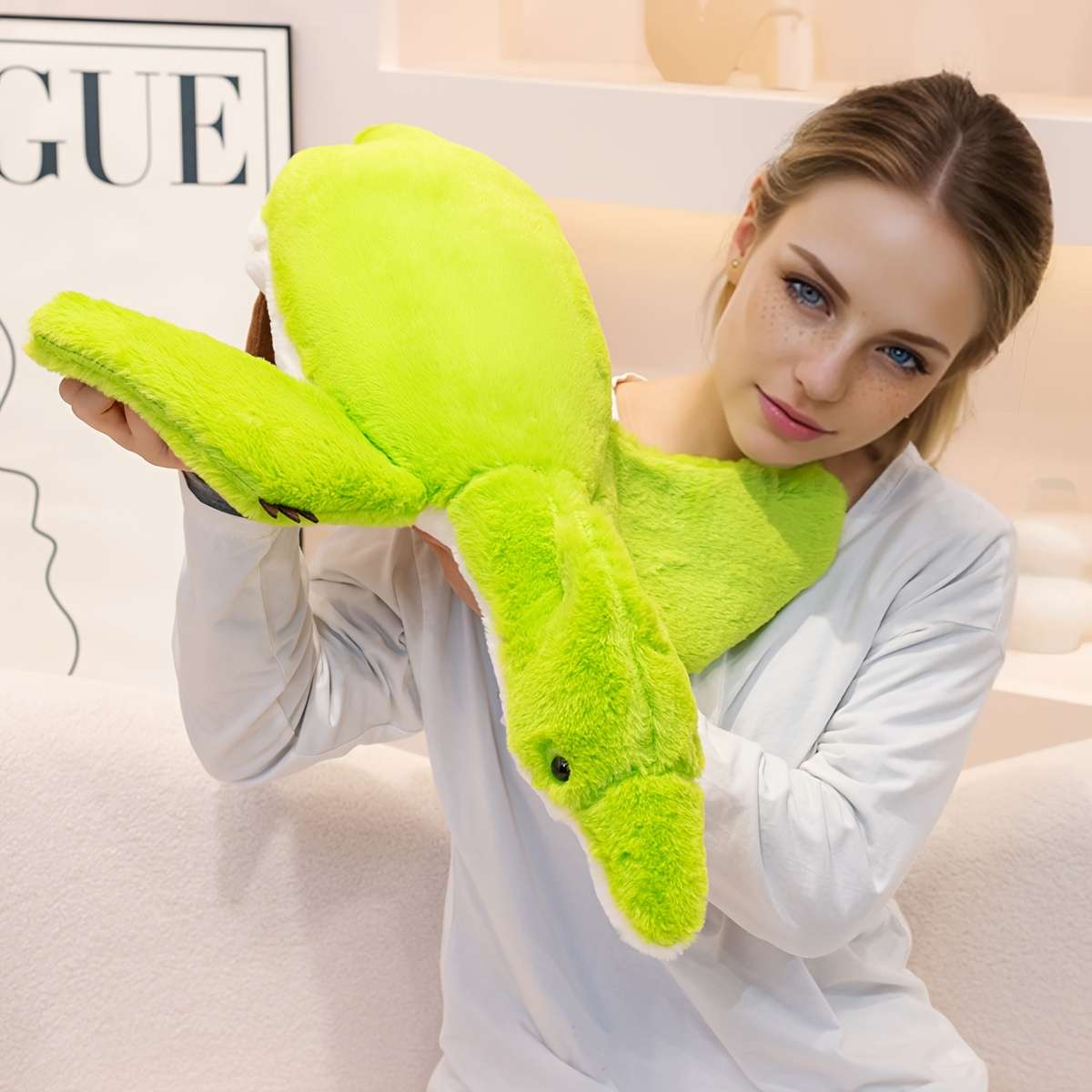 Plush Toyss color Green Flying Pterosaur size Large size 100 cm