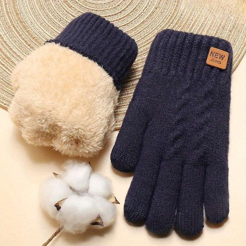 Winter Gloves Color Blue