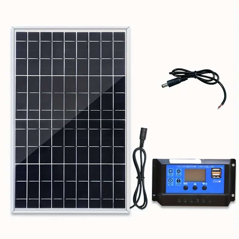 Solar Panel Model 2Pcs Solar Panels Add 2Pcs 100A Controllers