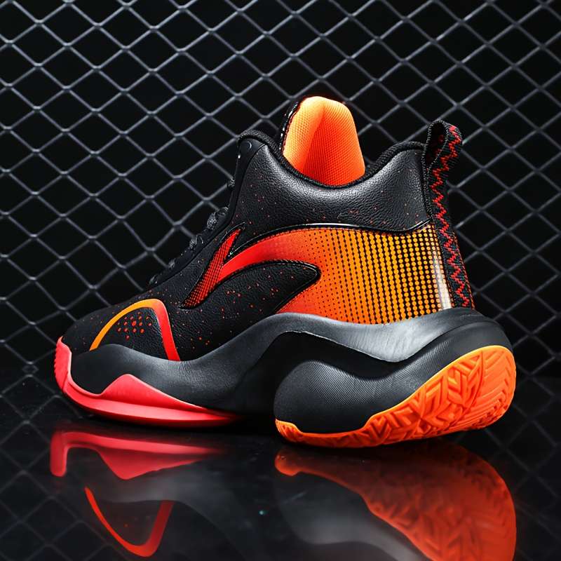 Basketball Shoes Color Black And Red Mesh Model Sizeuk 5