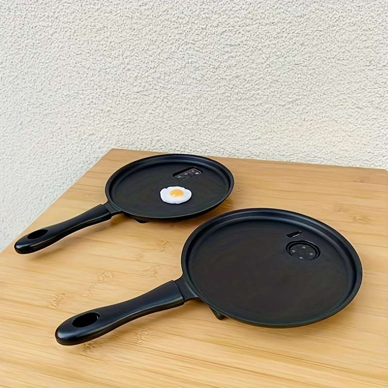 1Pc Black For iPhone 15 Plus Fried Egg Frying Pan Phone Case