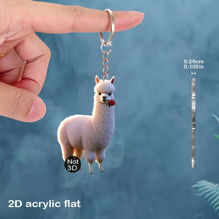 Keychain Ornament Style Bell Alpaca