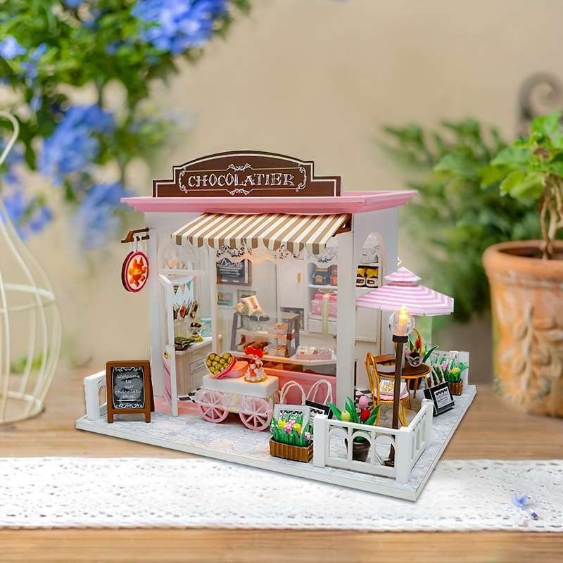 3D Building Model Puzzle Set Style Coffee Time Book