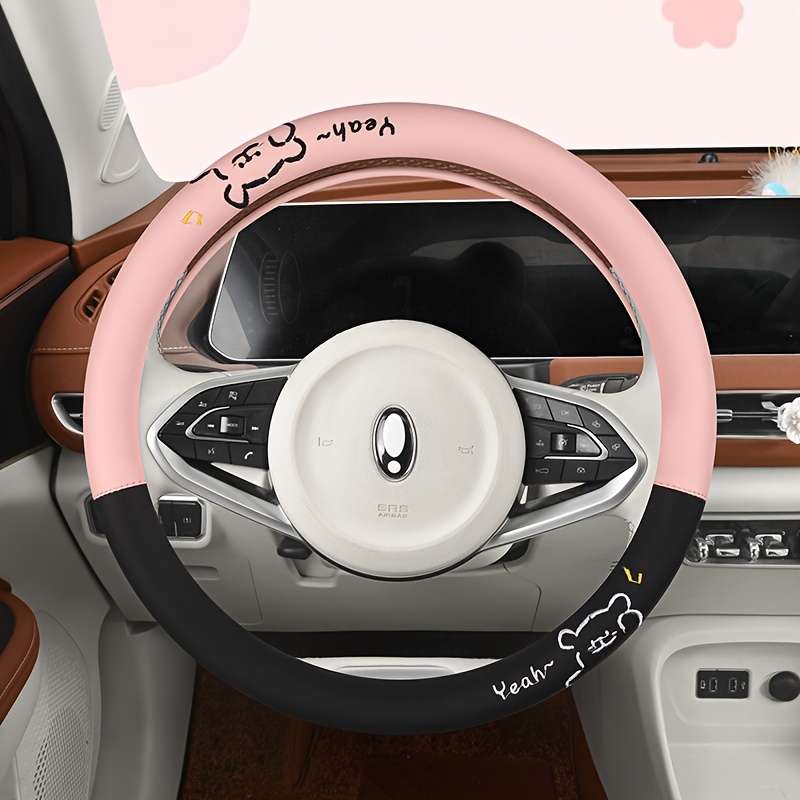 Car Steering Wheel Cover Black